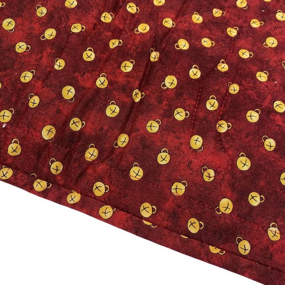 Vintage Christmas Placemats Set Of 4 Quilted Santa & Reindeer Design 20"x13" - Picture 4 of 7